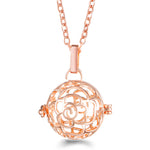 Rose Gold Angel Wings Aromatherapy Necklace