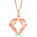 Rose Gold Angel Wings Aromatherapy Necklace
