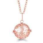 Rose Gold Angel Wings Aromatherapy Necklace