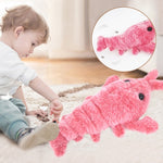 Pet Toys Electric Jumping Shrimp USB Charging Simulation Lobster Funny Cat Plush Pets Toy