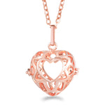 Rose Gold Angel Wings Aromatherapy Necklace