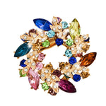 Korean Style Bauhinia Brooch Scarf Pin Dual-use Fashion Crystal Diamond Brooch