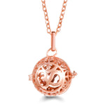 Rose Gold Angel Wings Aromatherapy Necklace