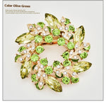 Korean Style Bauhinia Brooch Scarf Pin Dual-use Fashion Crystal Diamond Brooch