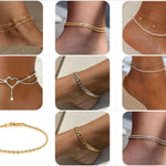 Daily Beach Vacation Style Anklet Exaggerated Chain Ornament