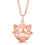 Rose Gold Angel Wings Aromatherapy Necklace