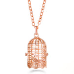 Rose Gold Angel Wings Aromatherapy Necklace