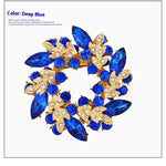 Korean Style Bauhinia Brooch Scarf Pin Dual-use Fashion Crystal Diamond Brooch