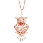 Rose Gold Angel Wings Aromatherapy Necklace