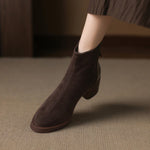 Fashion Personality Suede Booties Women