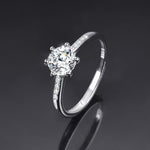 Ring Opening Adjustable One Carat Mosan Drill Living Ring