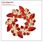 Korean Style Bauhinia Brooch Scarf Pin Dual-use Fashion Crystal Diamond Brooch