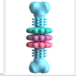 Dog Chew Toy Dog Bone Type  Dogs Teeth Cleaning Toys Indestructible TPR Bone Chewing Bite Resistant Teething Toys  Pet Products