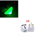 LED Night Light Mushroom Wall Socket Lamp EU US Plug Warm White Light-control Sensor Bedroom Light Home Decoration