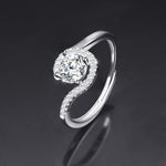 Ring Opening Adjustable One Carat Mosan Drill Living Ring