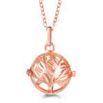 Rose Gold Angel Wings Aromatherapy Necklace