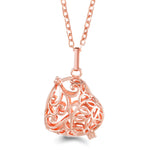 Rose Gold Angel Wings Aromatherapy Necklace