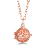 Rose Gold Angel Wings Aromatherapy Necklace