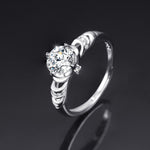 Ring Opening Adjustable One Carat Mosan Drill Living Ring