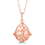 Rose Gold Angel Wings Aromatherapy Necklace