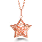 Rose Gold Angel Wings Aromatherapy Necklace