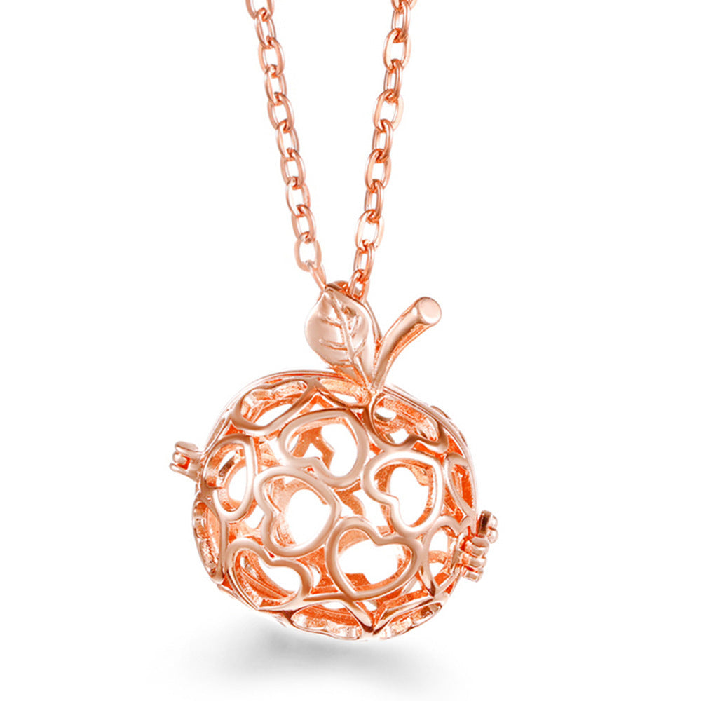 Rose Gold Angel Wings Aromatherapy Necklace