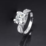 Ring Opening Adjustable One Carat Mosan Drill Living Ring