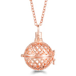 Rose Gold Angel Wings Aromatherapy Necklace