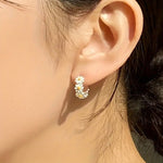 Fashion Daisy Flower Ring Earrings Suitable For Daily And Party Wear Vacation Beach Accessories