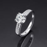 Ring Opening Adjustable One Carat Mosan Drill Living Ring