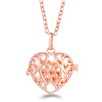 Rose Gold Angel Wings Aromatherapy Necklace