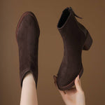 Fashion Personality Suede Booties Women