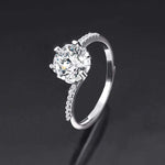 Ring Opening Adjustable One Carat Mosan Drill Living Ring