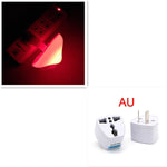 LED Night Light Mushroom Wall Socket Lamp EU US Plug Warm White Light-control Sensor Bedroom Light Home Decoration