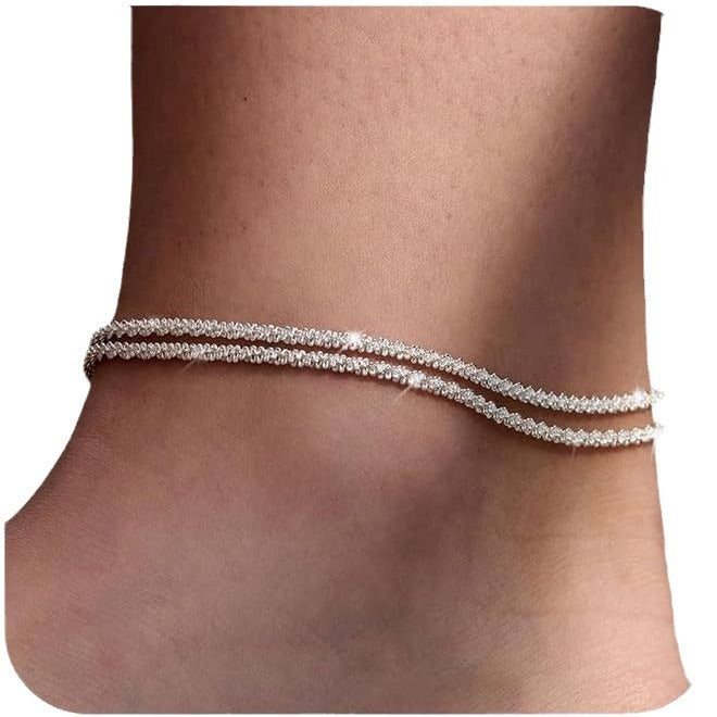 Daily Beach Vacation Style Anklet Exaggerated Chain Ornament