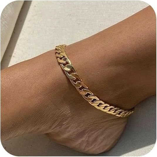 Daily Beach Vacation Style Anklet Exaggerated Chain Ornament