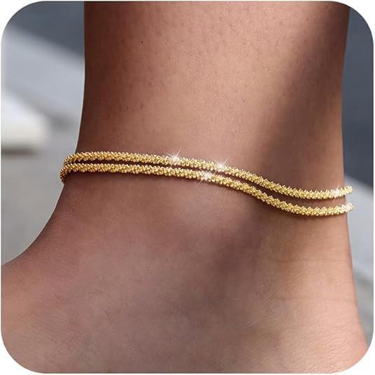 Daily Beach Vacation Style Anklet Exaggerated Chain Ornament