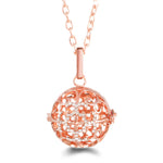 Rose Gold Angel Wings Aromatherapy Necklace