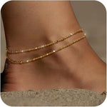 Daily Beach Vacation Style Anklet Exaggerated Chain Ornament