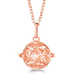 Rose Gold Angel Wings Aromatherapy Necklace