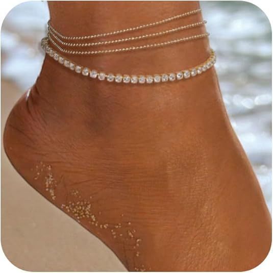 Daily Beach Vacation Style Anklet Exaggerated Chain Ornament