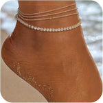 Daily Beach Vacation Style Anklet Exaggerated Chain Ornament