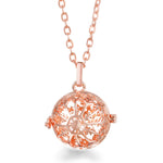 Rose Gold Angel Wings Aromatherapy Necklace