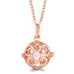 Rose Gold Angel Wings Aromatherapy Necklace